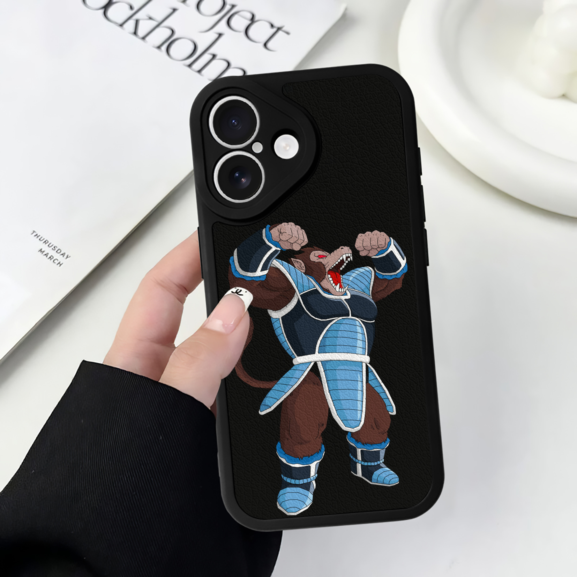 （画像用） ドラゴンボール DRAGON BALL 【iPhone 16シリーズ対応】シリコンスマホケース（レザー調） 材質：シリコン